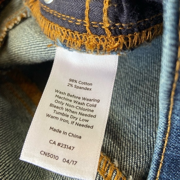 Talbots Flawless Five Pockets Skinny jeans Size 10 Cropped Women's Color Blue - Picture 9 of 9